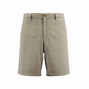 Under Armour Men’s Tan Performance Chino Golf Glen Check Print Shorts 38 A152